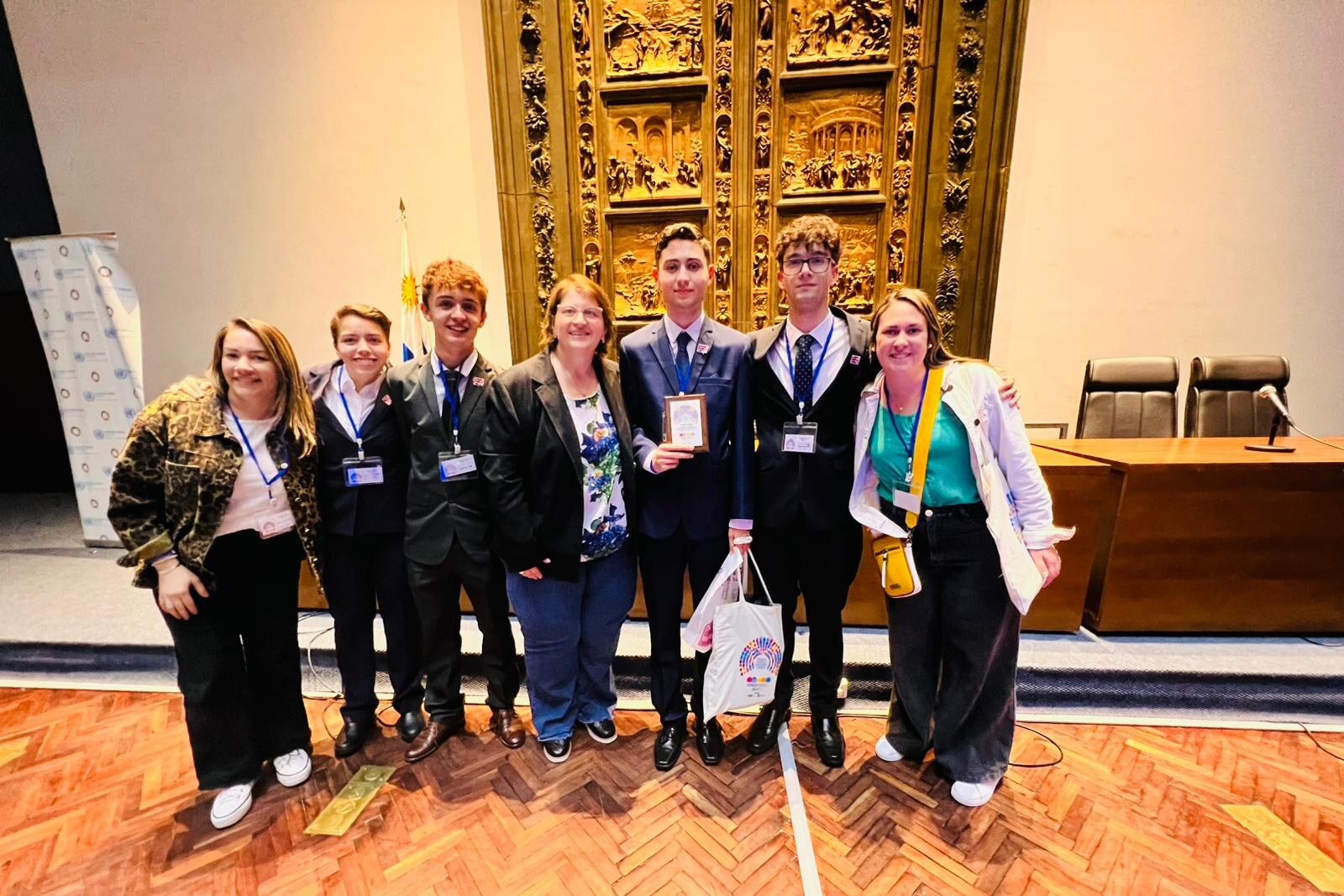 Estudiante de UTU Rivera fue destacado en el Modelo de las Naciones Unidas de ANEP