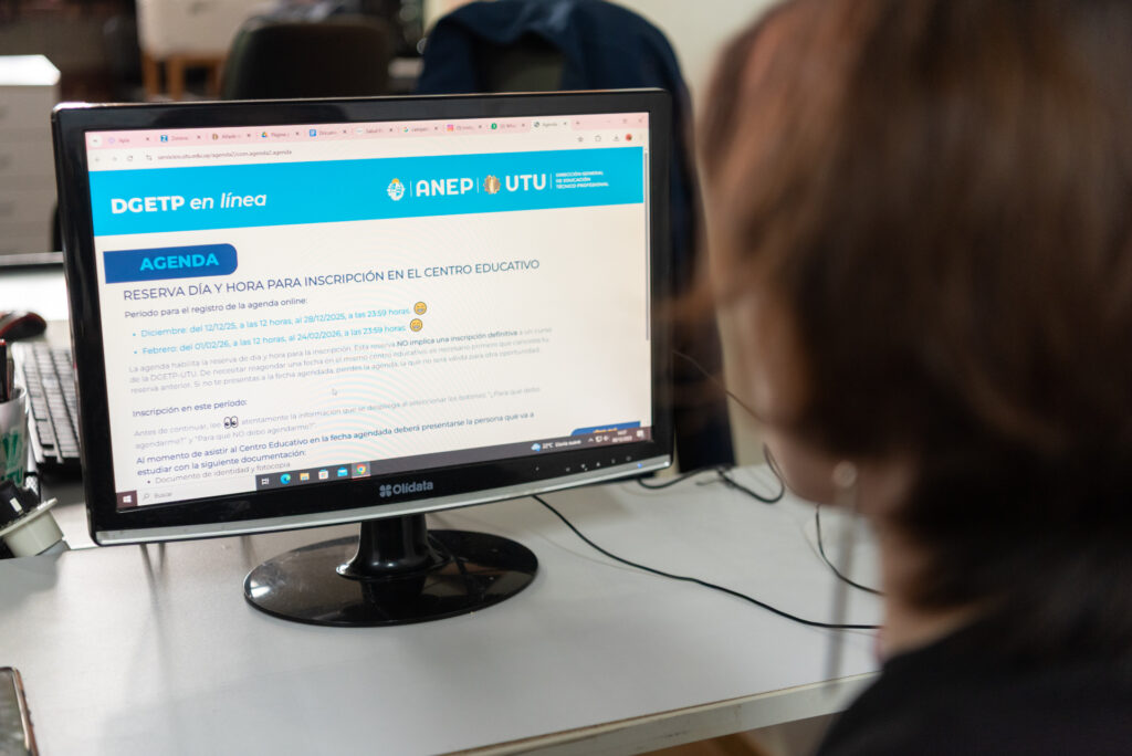 Reservá día y hora a partir del 12 de diciembre para inscribirte en los cursos de Educación Media de UTU