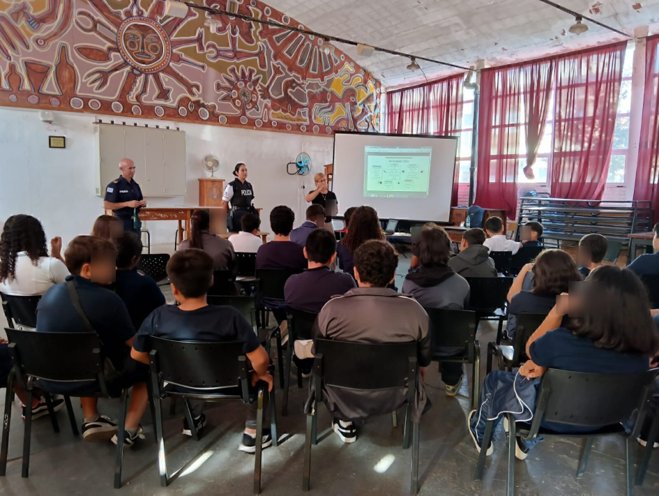 Talleres de Prevención en UTU Maldonado a cargo de la Policía Comunitaria