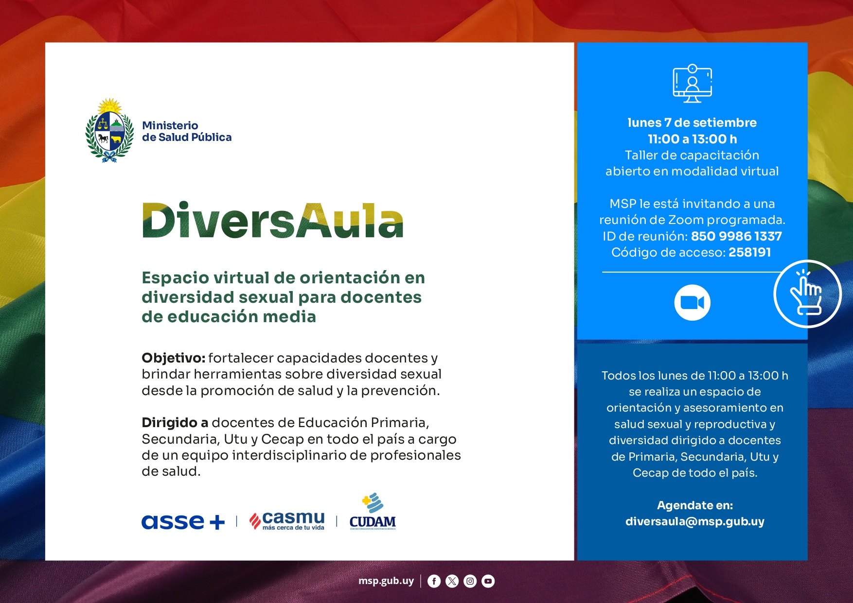 Diversidad sexual: espacio virtual de orientación